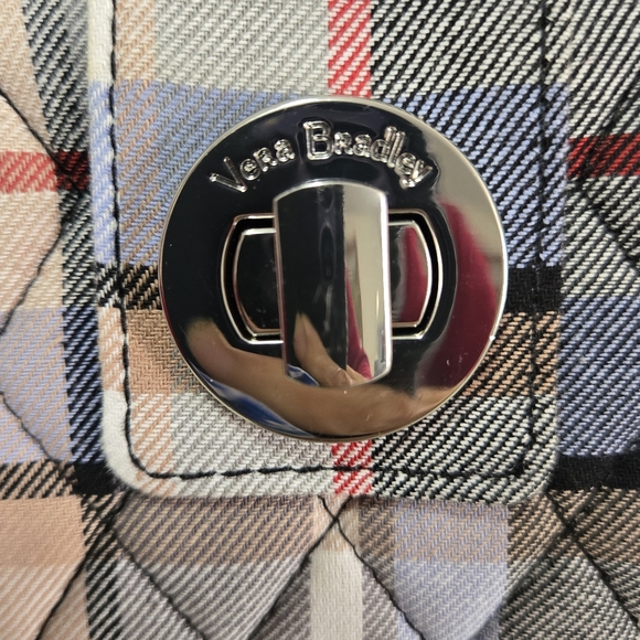 Vera Bradley RFID Perfectly Plaid Wallet with Turn Lock Closure-NWT - Picture 4 of 13